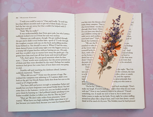 Lavender Herb Wild Flower Floral Bouquet Bookmark Novel Book 4 DESIGNS