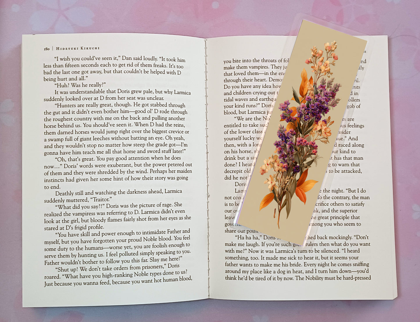 Lavender Herb Wild Flower Floral Bouquet Bookmark Novel Book 4 DESIGNS