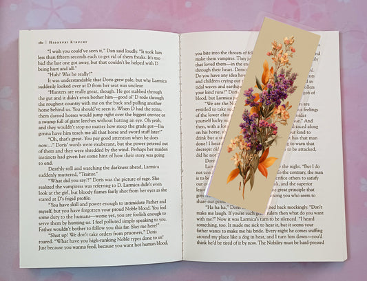 Lavender Herb Wild Flower Floral Bouquet Bookmark Novel Book 4 DESIGNS