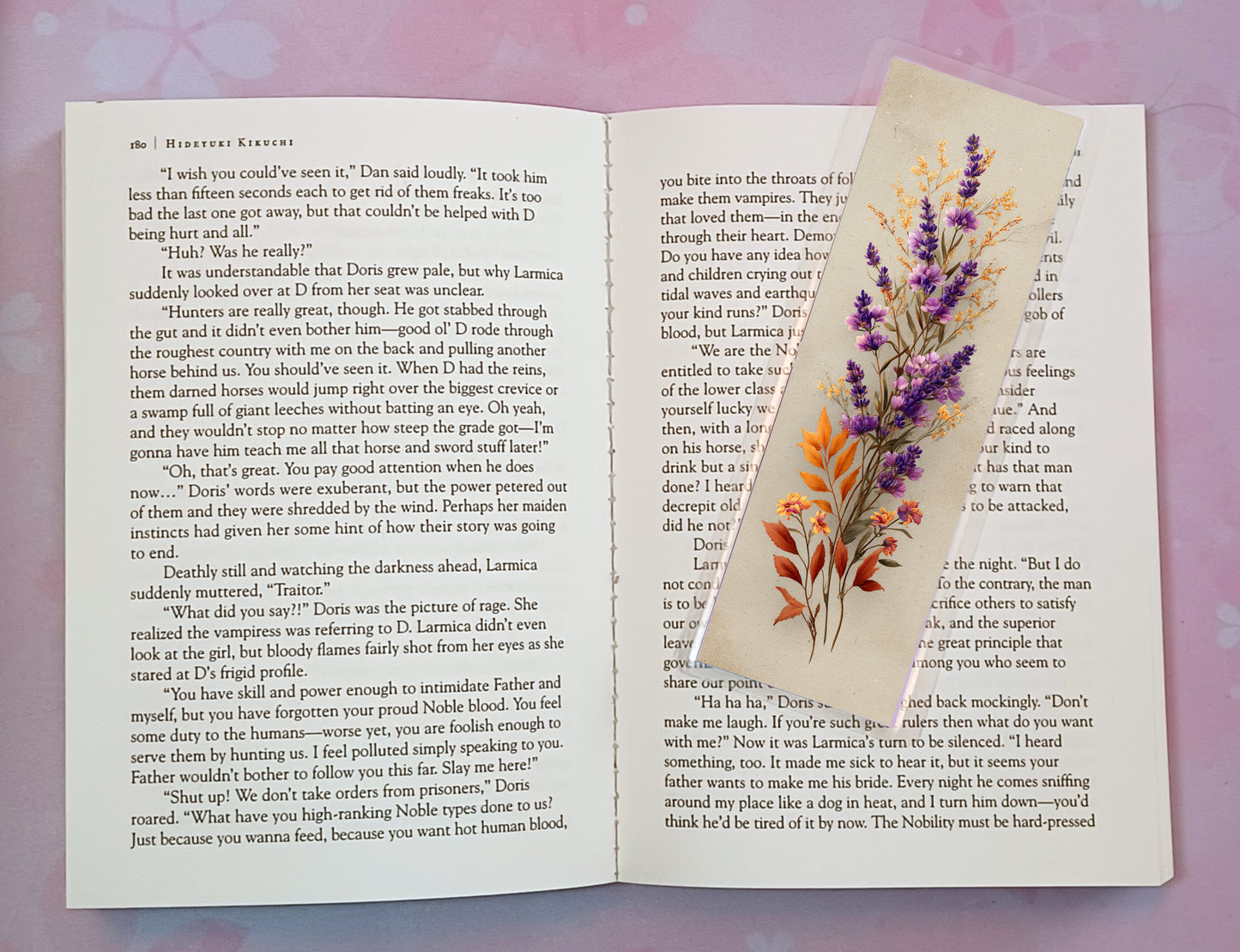 Lavender Herb Wild Flower Floral Bouquet Bookmark Novel Book 4 DESIGNS