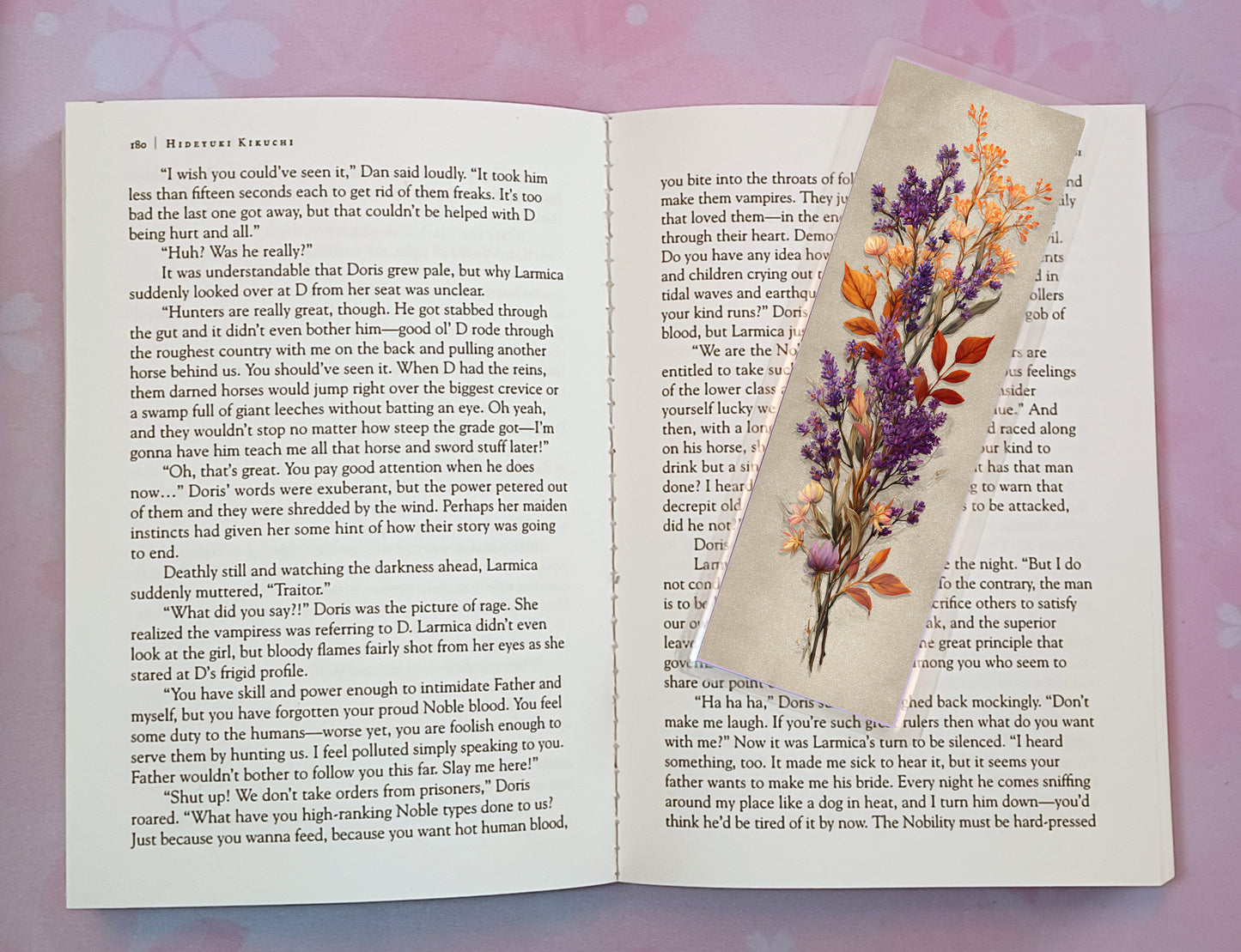Lavender Herb Wild Flower Floral Bouquet Bookmark Novel Book 4 DESIGNS