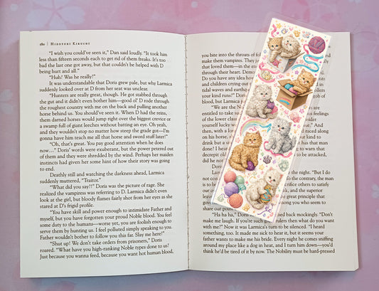 Kittens Cat Cats Bookmark Novel Book 4 DESIGNS