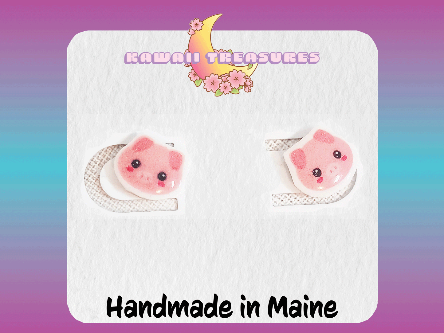 Cute Animal Heads Stud Earrings Sea Stainless Steel
