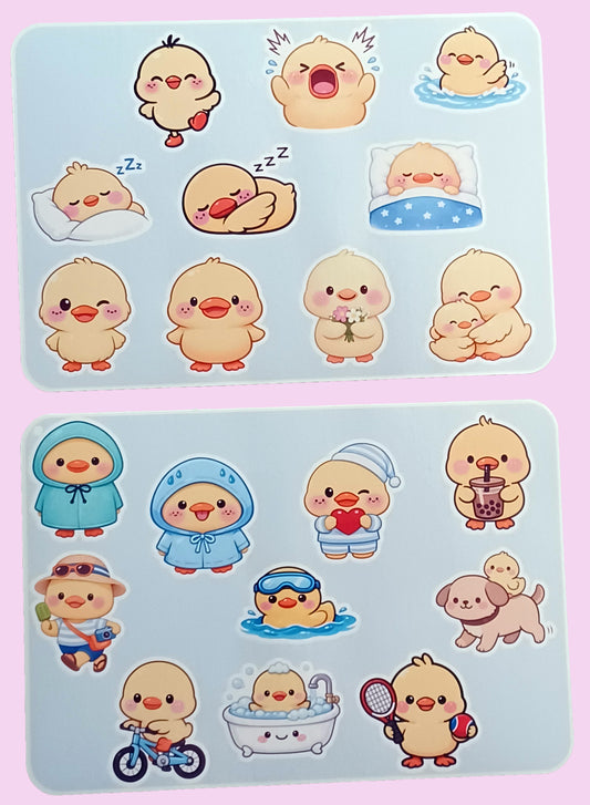 Lil' Ducky Sticker Sheet 5.5" x 6.5"
