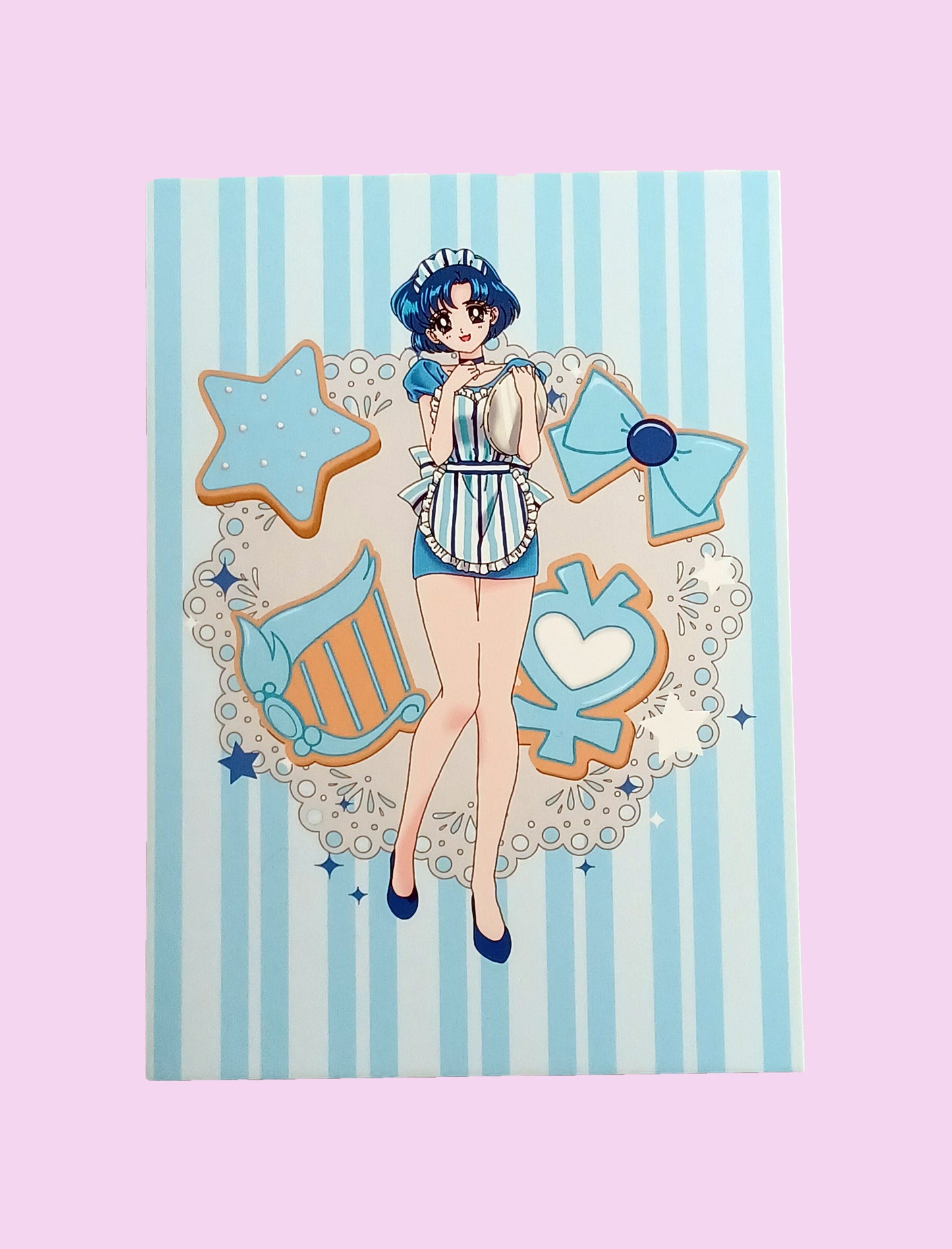 Sailor Moon Ami Cafe Art Print Mercury