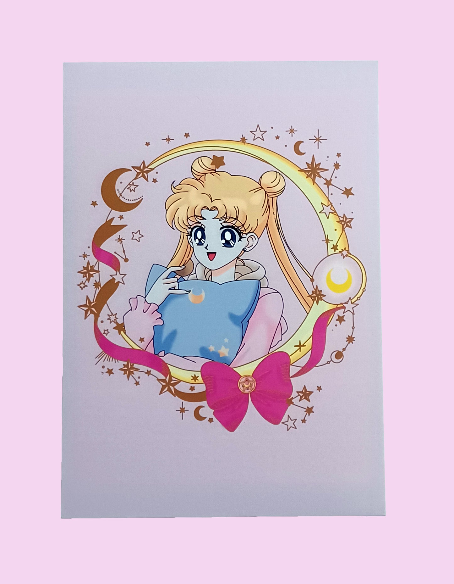 Sailor Moon Usagi Slumber Party Wall Art Print Gift Decor Photo Dreamy Kawaii Home