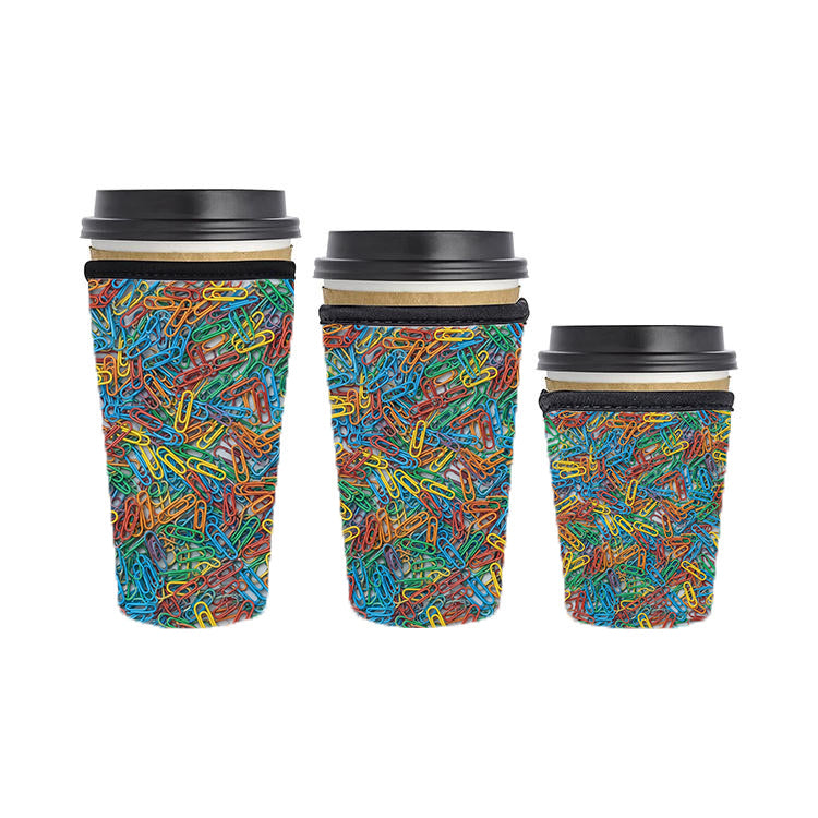 Back to School Teacher Reusable Neoprene Insulator Soda Tea Iced Hot Coffee Cup Drink Sleeve