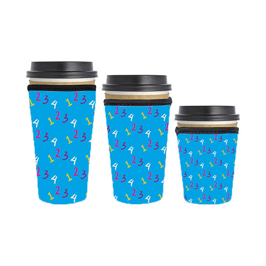Back to School Teacher Reusable Neoprene Insulator Soda Tea Iced Hot Coffee Cup Drink Sleeve