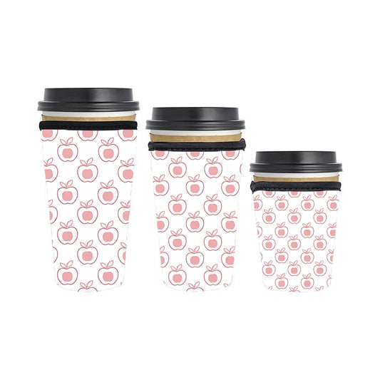 Back to School Teacher Reusable Neoprene Insulator Soda Tea Iced Hot Coffee Cup Drink Sleeve