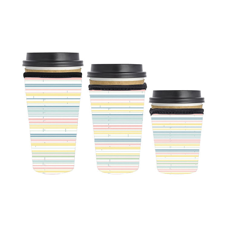 Back to School Teacher Reusable Neoprene Insulator Soda Tea Iced Hot Coffee Cup Drink Sleeve