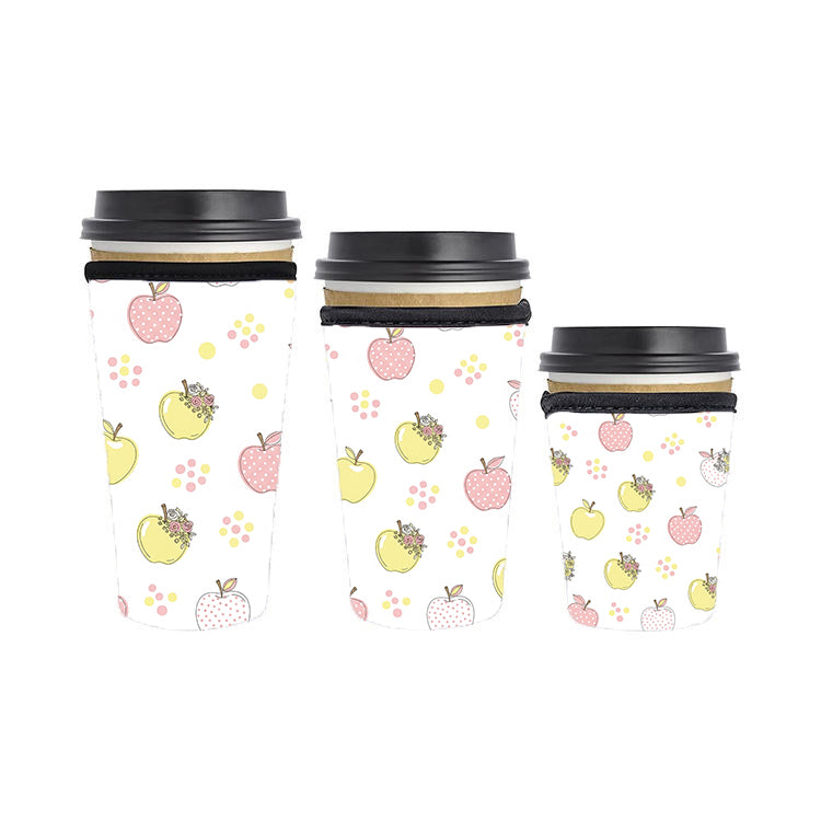 Back to School Teacher Reusable Neoprene Insulator Soda Tea Iced Hot Coffee Cup Drink Sleeve