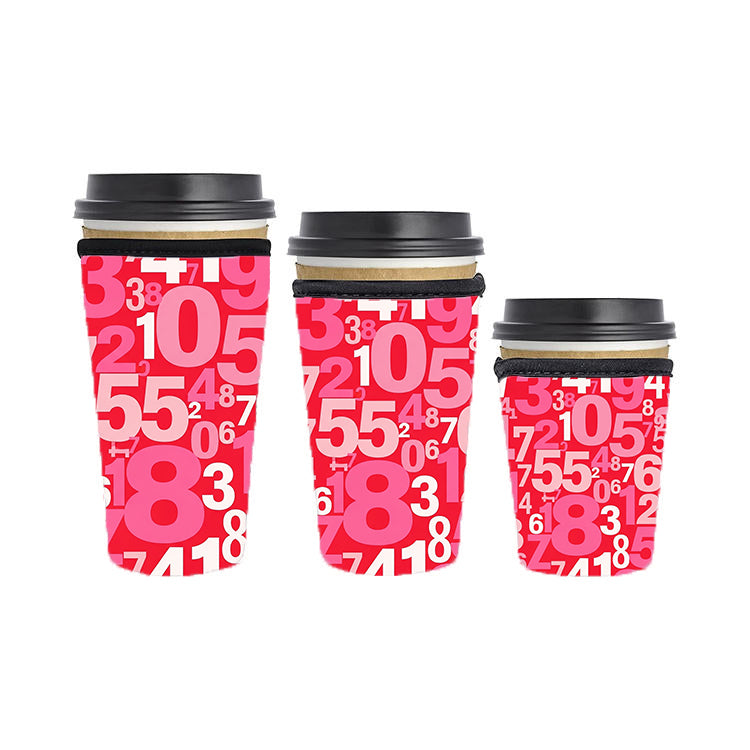 Back to School Teacher Reusable Neoprene Insulator Soda Tea Iced Hot Coffee Cup Drink Sleeve