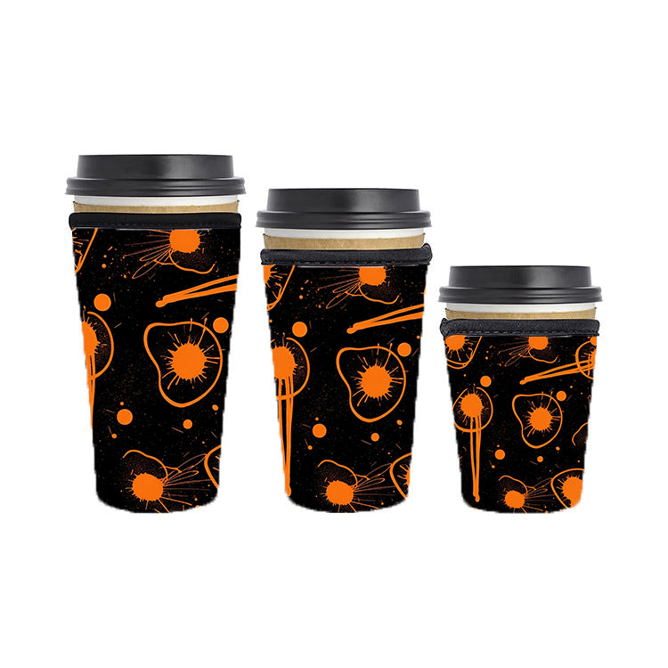 Halloween Reusable Neoprene Insulator Soda Tea Iced Hot Coffee Cup Drink Sleeve