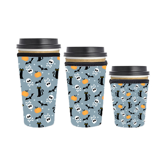 Halloween Reusable Neoprene Insulator Soda Tea Iced Hot Coffee Cup Drink Sleeve