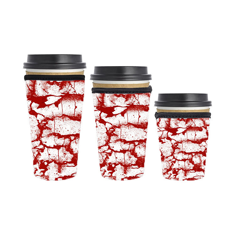 Halloween Reusable Neoprene Insulator Soda Tea Iced Hot Coffee Cup Drink Sleeve