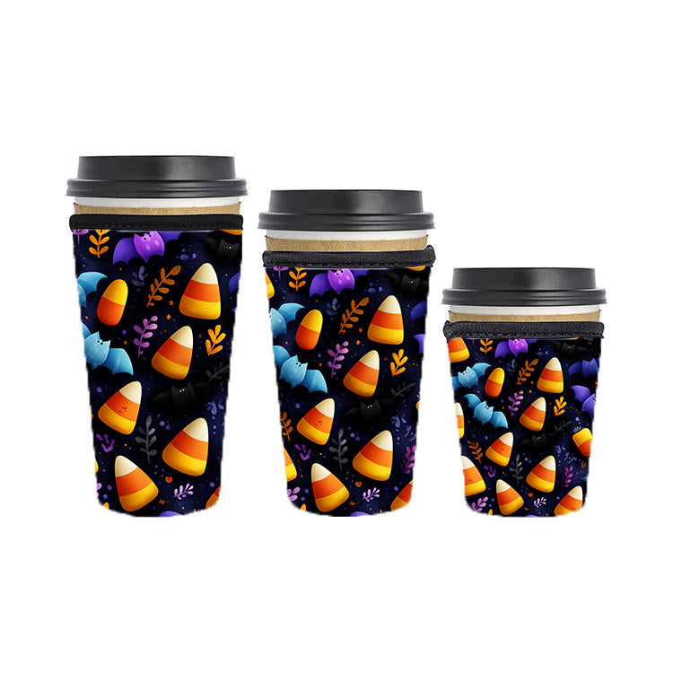 Halloween Reusable Neoprene Insulator Soda Tea Iced Hot Coffee Cup Drink Sleeve