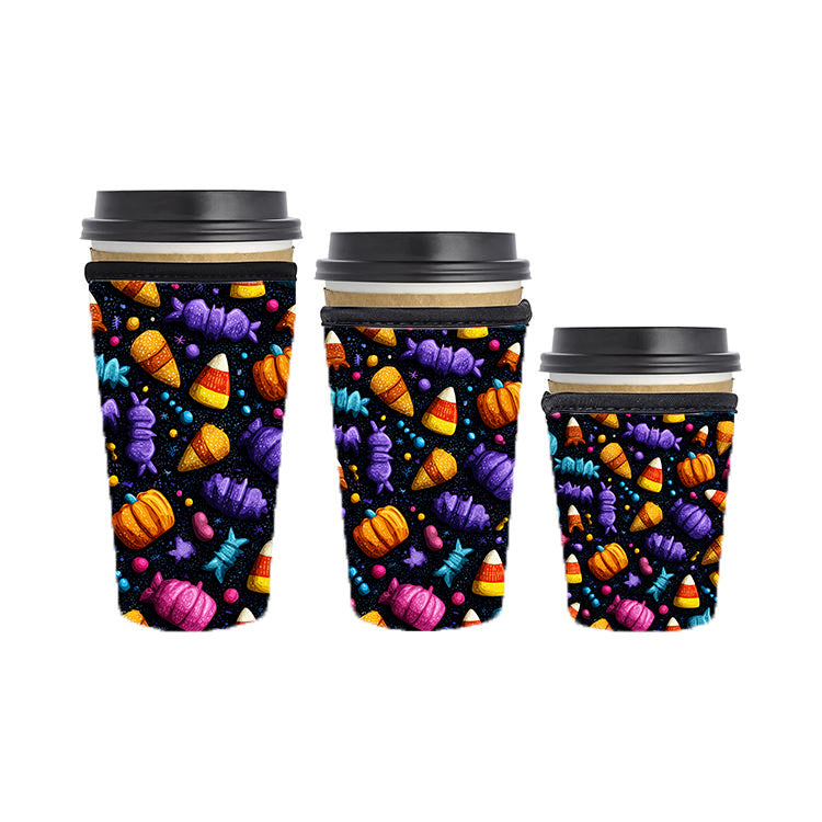 Halloween Reusable Neoprene Insulator Soda Tea Iced Hot Coffee Cup Drink Sleeve