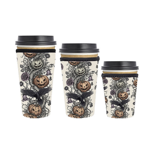Halloween Reusable Neoprene Insulator Soda Tea Iced Hot Coffee Cup Drink Sleeve