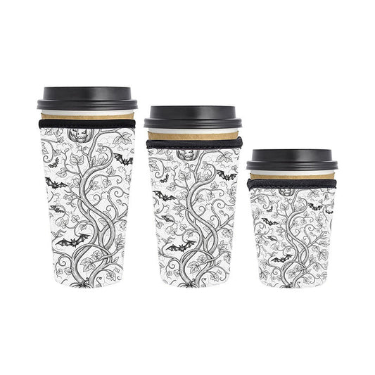 Halloween Reusable Neoprene Insulator Soda Tea Iced Hot Coffee Cup Drink Sleeve