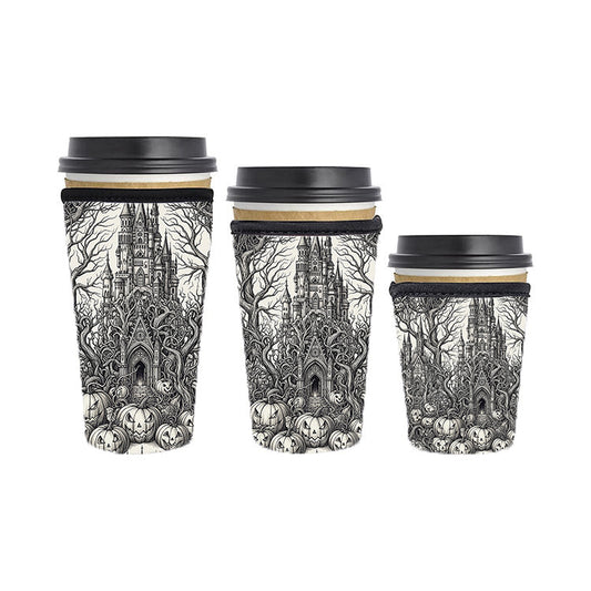 Halloween Reusable Neoprene Insulator Soda Tea Iced Hot Coffee Cup Drink Sleeve