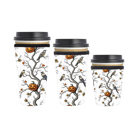 Halloween Reusable Neoprene Insulator Soda Tea Iced Hot Coffee Cup Drink Sleeve