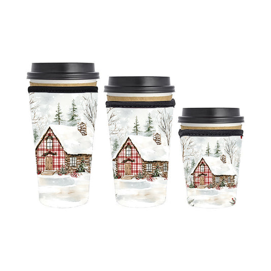 Christmas Reusable Neoprene Insulator Soda Tea Iced Hot Coffee Cup Drink Sleeve