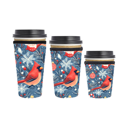 Christmas Reusable Neoprene Insulator Soda Tea Iced Hot Coffee Cup Drink Sleeve