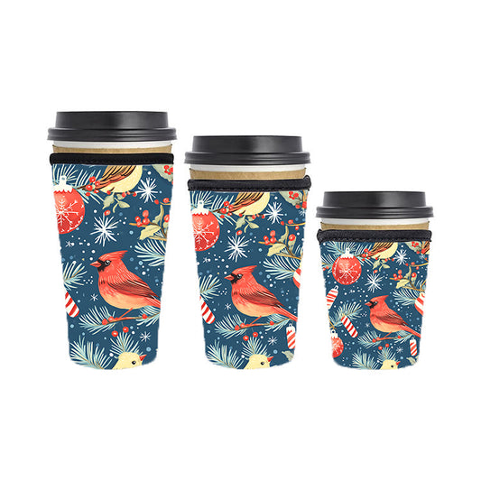 Christmas Reusable Neoprene Insulator Soda Tea Iced Hot Coffee Cup Drink Sleeve