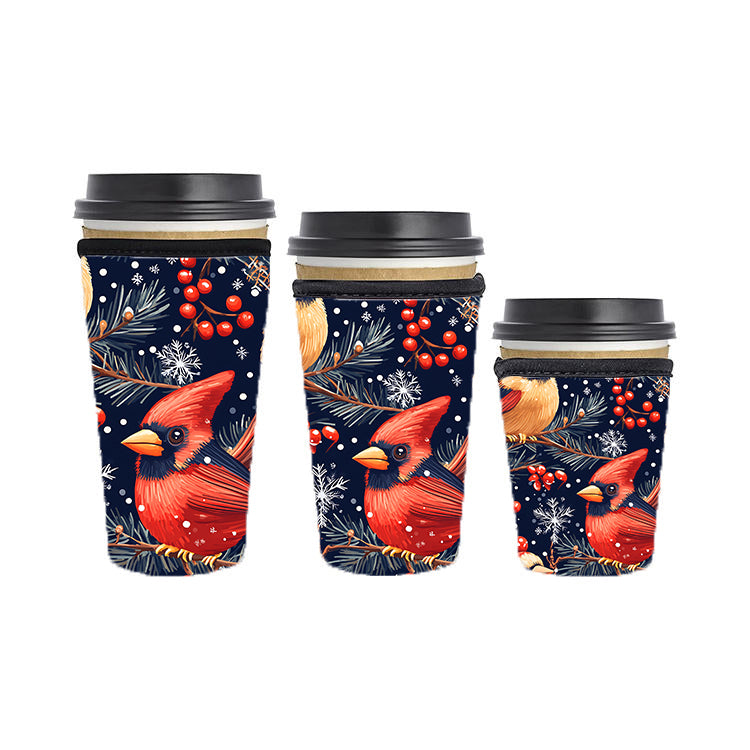 Christmas Reusable Neoprene Insulator Soda Tea Iced Hot Coffee Cup Drink Sleeve