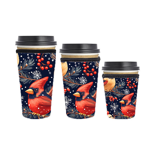 Christmas Reusable Neoprene Insulator Soda Tea Iced Hot Coffee Cup Drink Sleeve