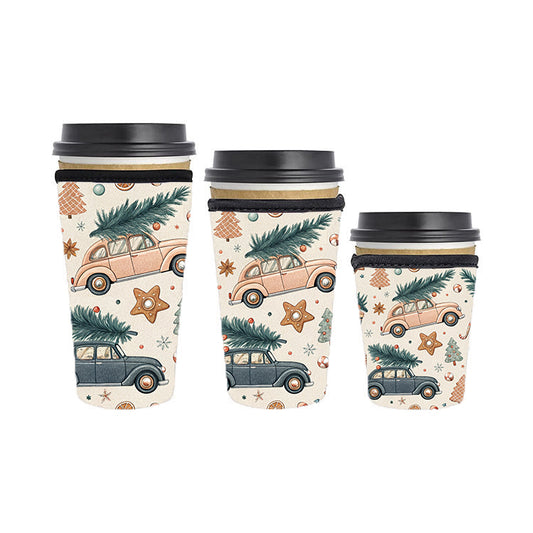 Christmas Reusable Neoprene Insulator Soda Tea Iced Hot Coffee Cup Drink Sleeve
