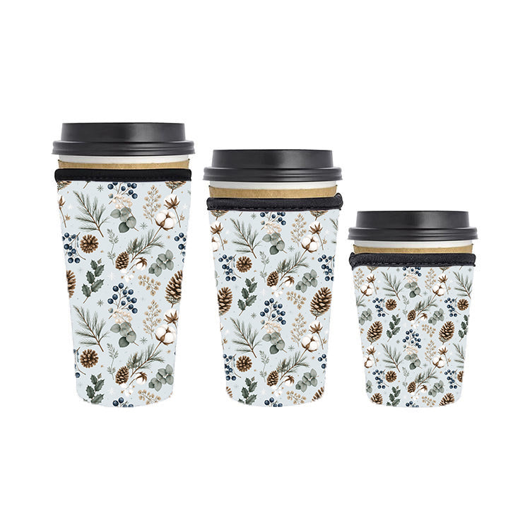 Christmas Reusable Neoprene Insulator Soda Tea Iced Hot Coffee Cup Drink Sleeve