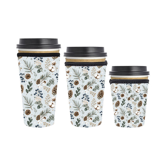 Christmas Reusable Neoprene Insulator Soda Tea Iced Hot Coffee Cup Drink Sleeve