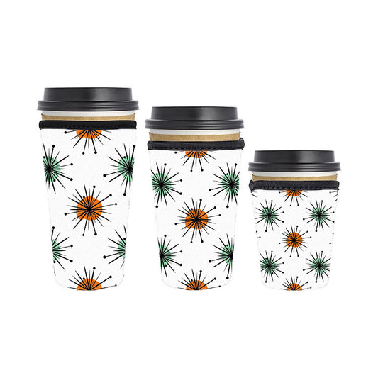 Abstract Reusable Neoprene Insulator Soda Tea Iced Hot Coffee Cup Drink Sleeve