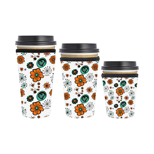 Abstract Reusable Neoprene Insulator Soda Tea Iced Hot Coffee Cup Drink Sleeve
