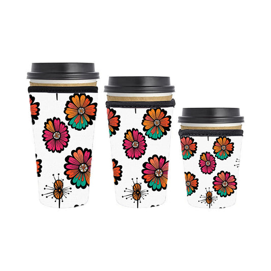 Abstract Reusable Neoprene Insulator Soda Tea Iced Hot Coffee Cup Drink Sleeve