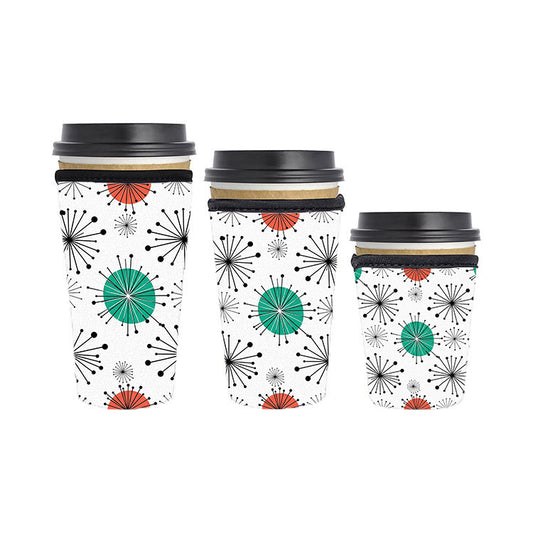 Abstract Reusable Neoprene Insulator Soda Tea Iced Hot Coffee Cup Drink Sleeve