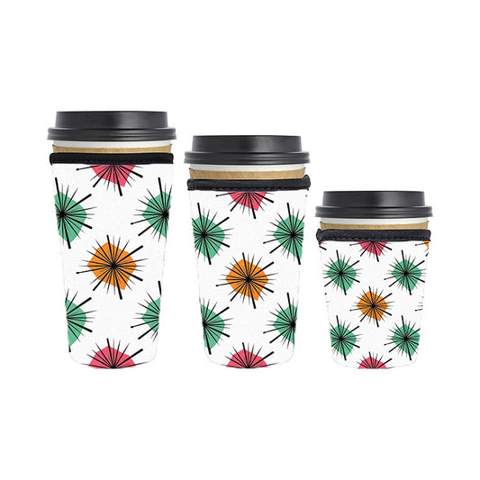 Abstract Reusable Neoprene Insulator Soda Tea Iced Hot Coffee Cup Drink Sleeve