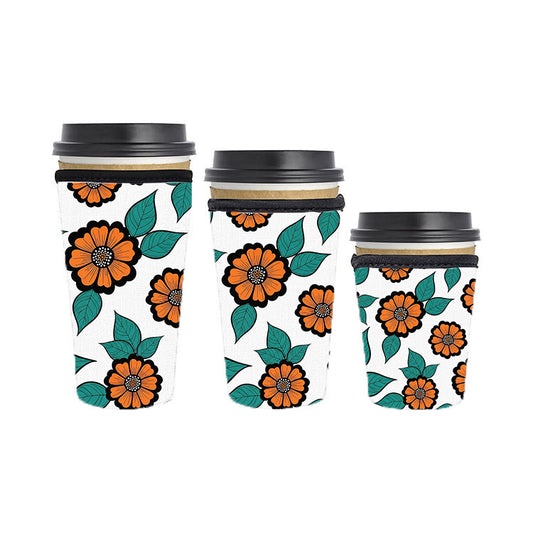 Abstract Reusable Neoprene Insulator Soda Tea Iced Hot Coffee Cup Drink Sleeve