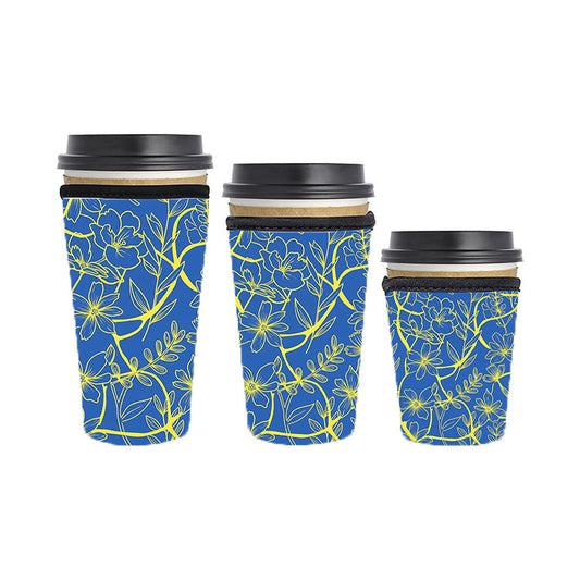 Abstract Reusable Neoprene Insulator Soda Tea Iced Hot Coffee Cup Drink Sleeve