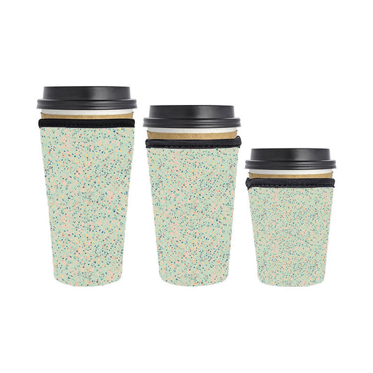 Abstract Reusable Neoprene Insulator Soda Tea Iced Hot Coffee Cup Drink Sleeve