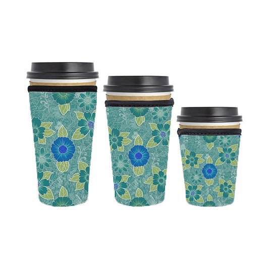Abstract Reusable Neoprene Insulator Soda Tea Iced Hot Coffee Cup Drink Sleeve