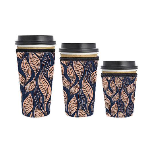 Abstract Reusable Neoprene Insulator Soda Tea Iced Hot Coffee Cup Drink Sleeve