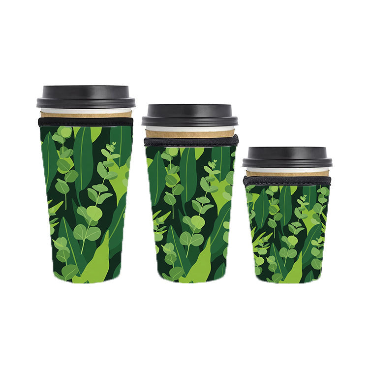 Abstract Reusable Neoprene Insulator Soda Tea Iced Hot Coffee Cup Drink Sleeve