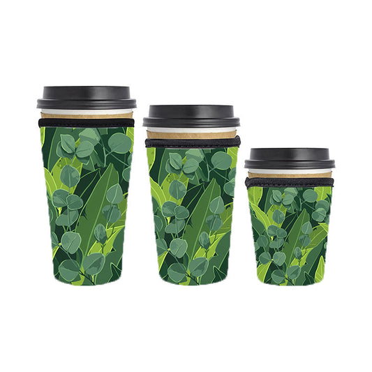 Abstract Reusable Neoprene Insulator Soda Tea Iced Hot Coffee Cup Drink Sleeve