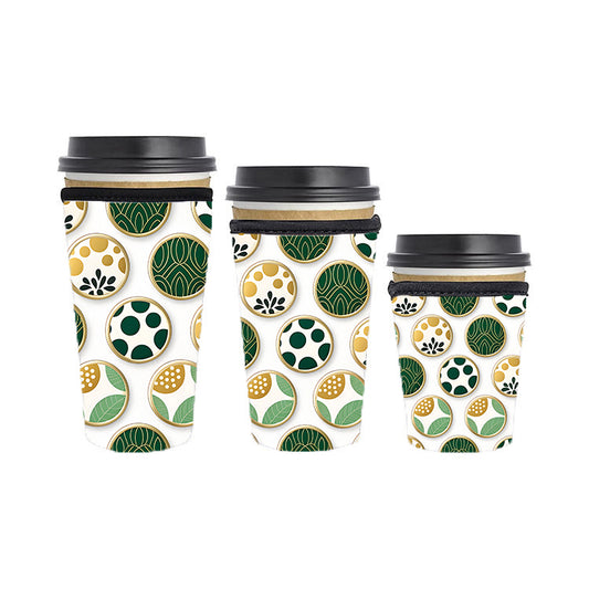 Abstract Reusable Neoprene Insulator Soda Tea Iced Hot Coffee Cup Drink Sleeve