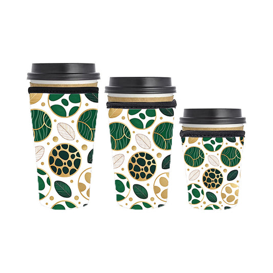 Abstract Reusable Neoprene Insulator Soda Tea Iced Hot Coffee Cup Drink Sleeve