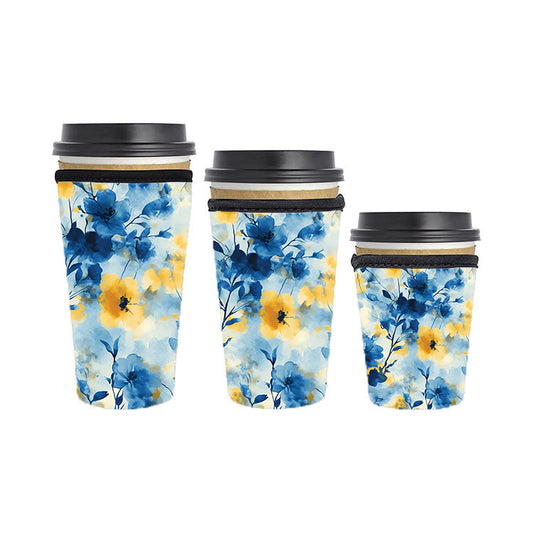 Abstract Reusable Neoprene Insulator Soda Tea Iced Hot Coffee Cup Drink Sleeve