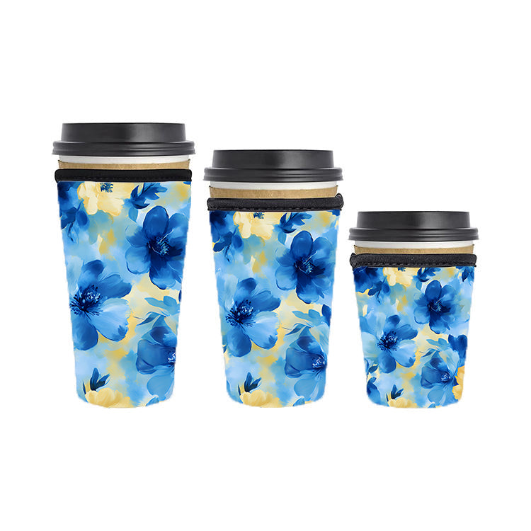 Abstract Reusable Neoprene Insulator Soda Tea Iced Hot Coffee Cup Drink Sleeve