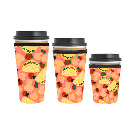 Abstract Reusable Neoprene Insulator Soda Tea Iced Hot Coffee Cup Drink Sleeve